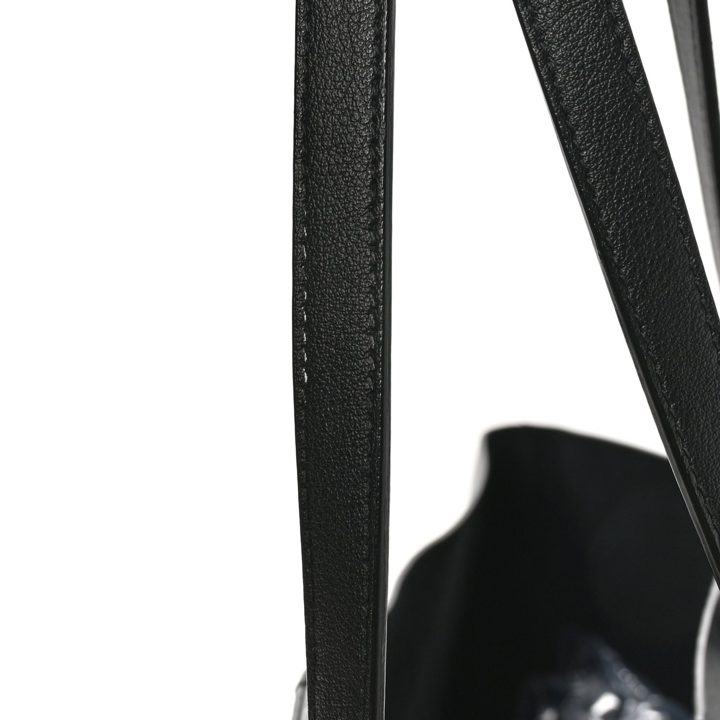 Calfskin Large Shopping Tote Black