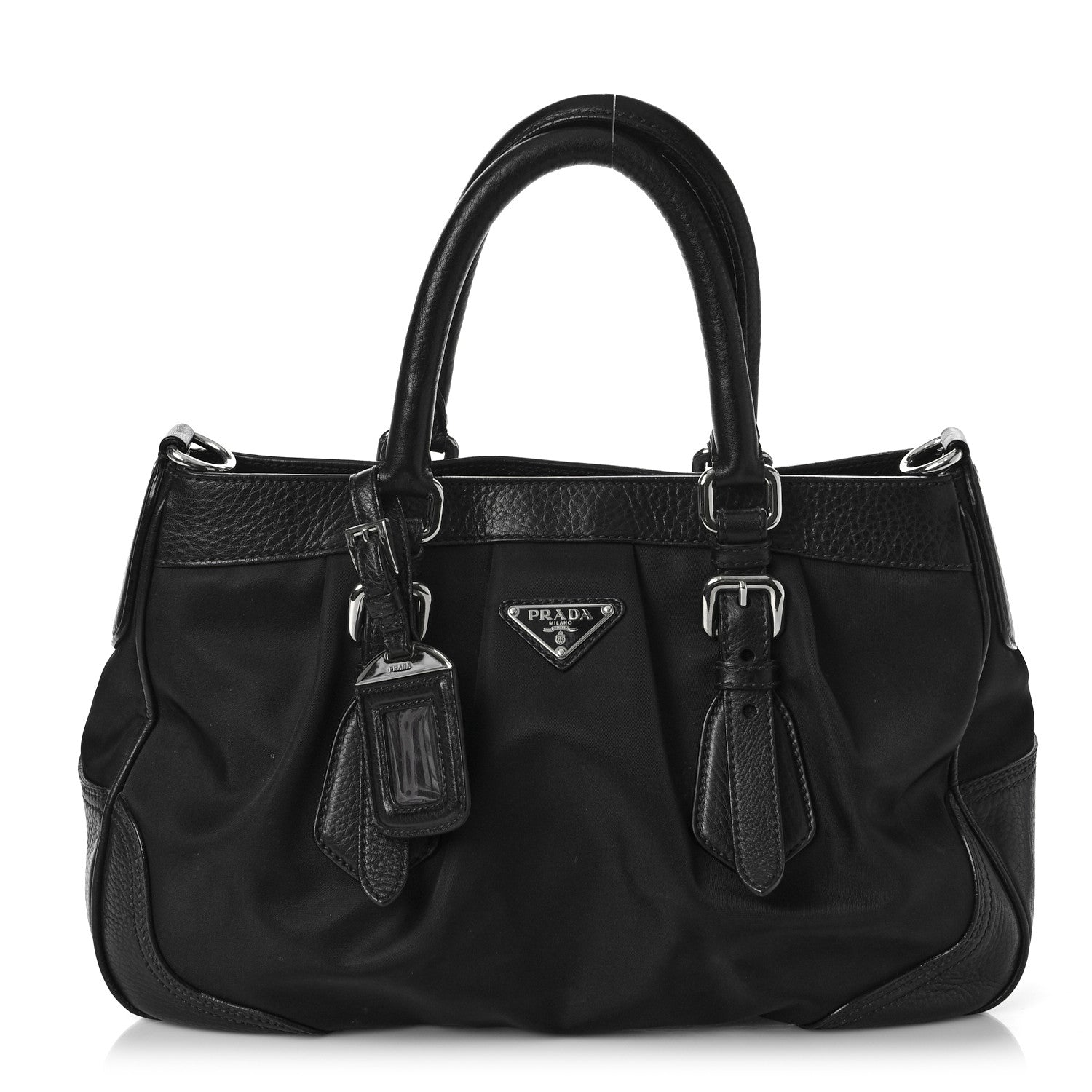 Prada Tessuto Nylon Bowler Black 1 of 6