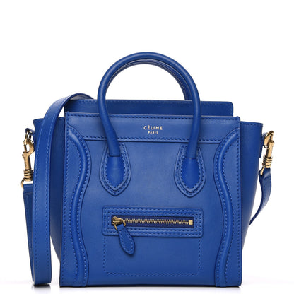 Celine Smooth Calfskin Nano Luggage Royal Blue 1 of 7