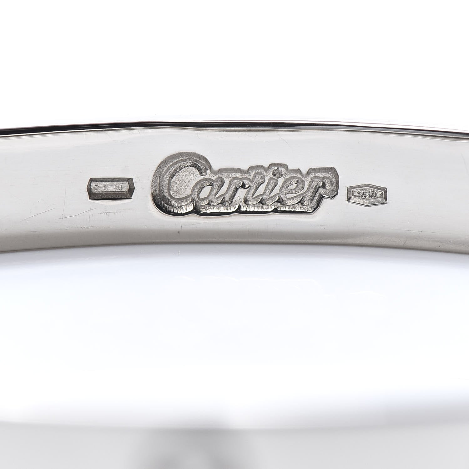Cartier 18K White Gold LOVE Bracelet 17 5 of 7