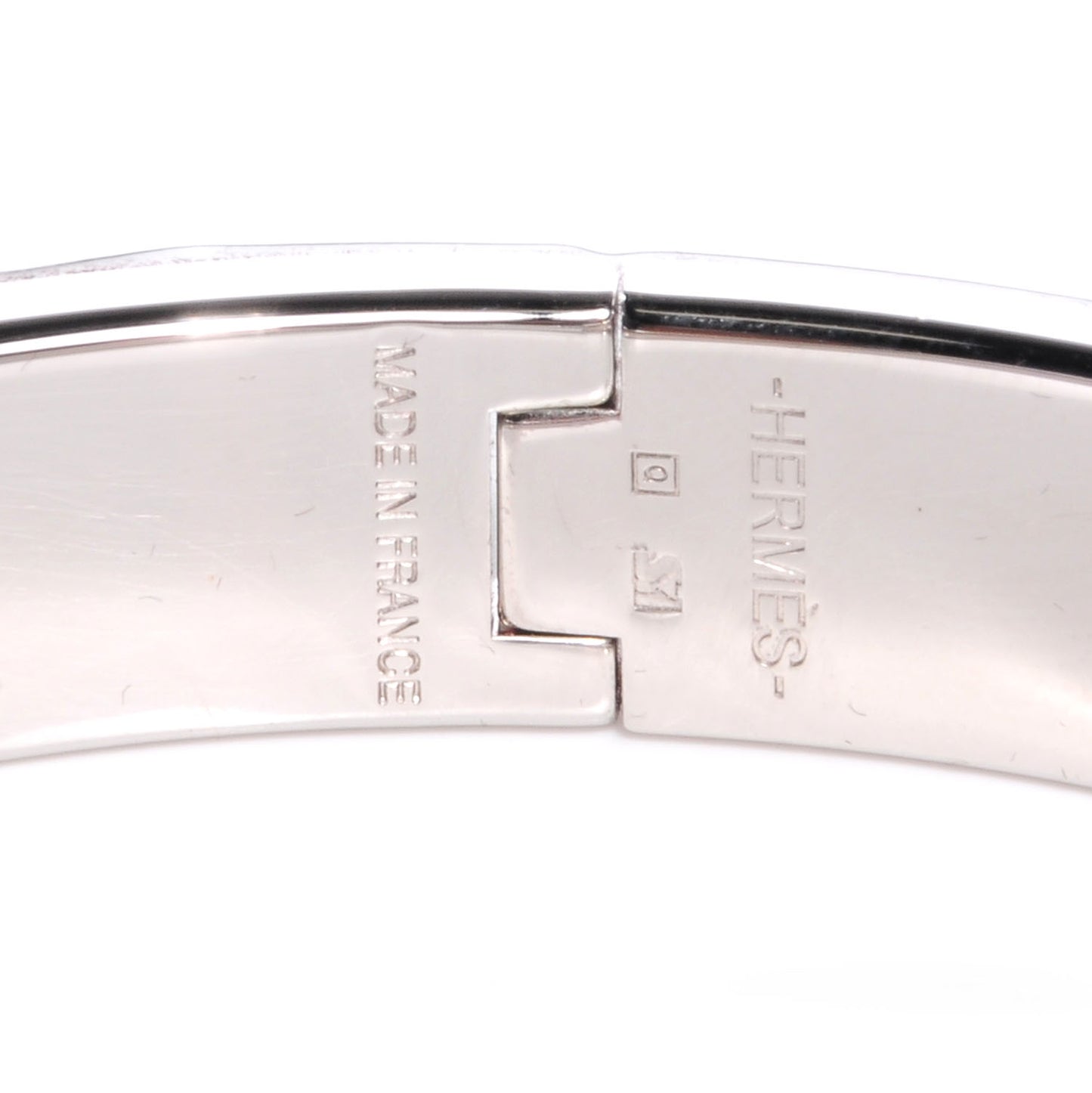 Enamel Narrow Clic Clac H Bracelet PM Slate