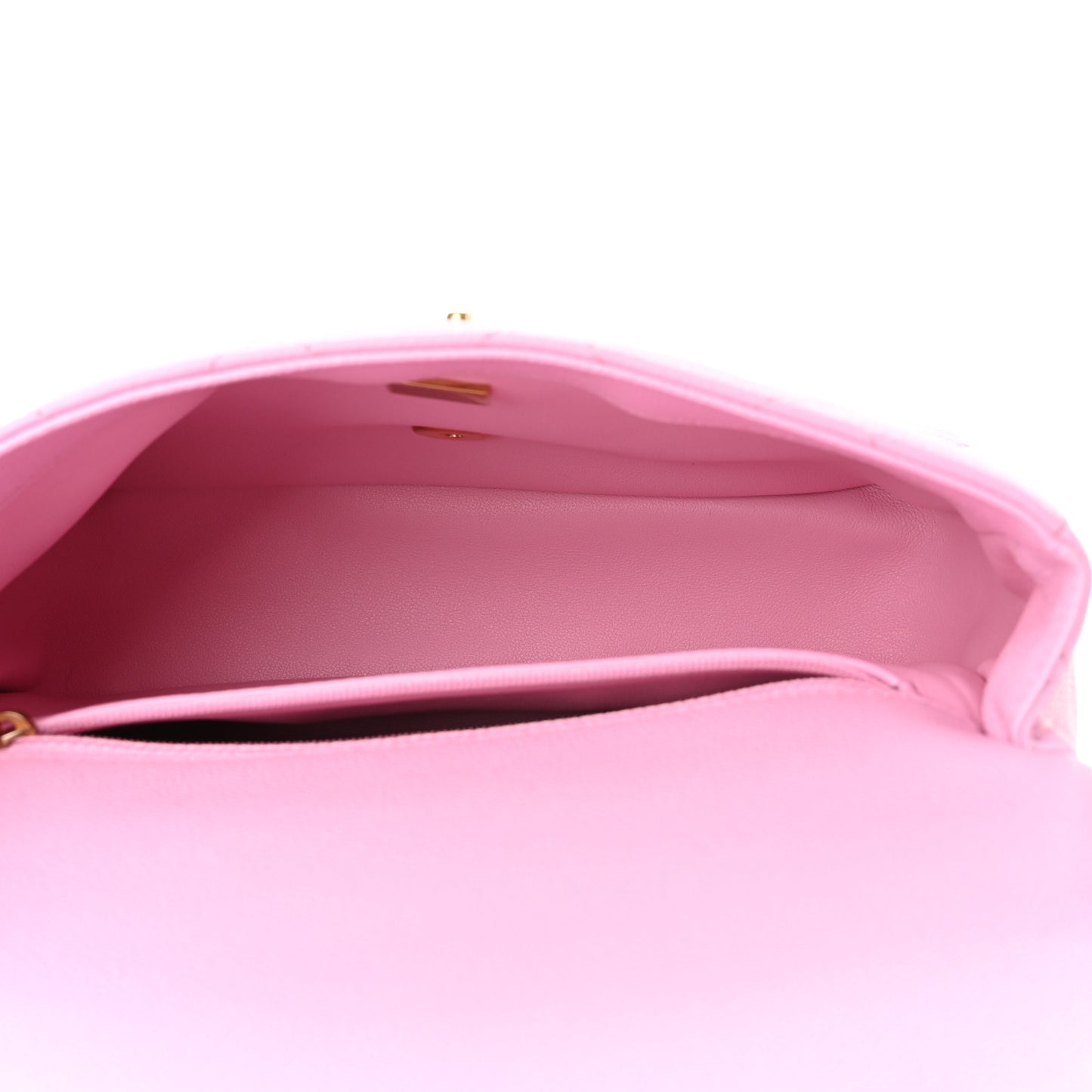 Caviar Quilted Sweetheart Flap Pink