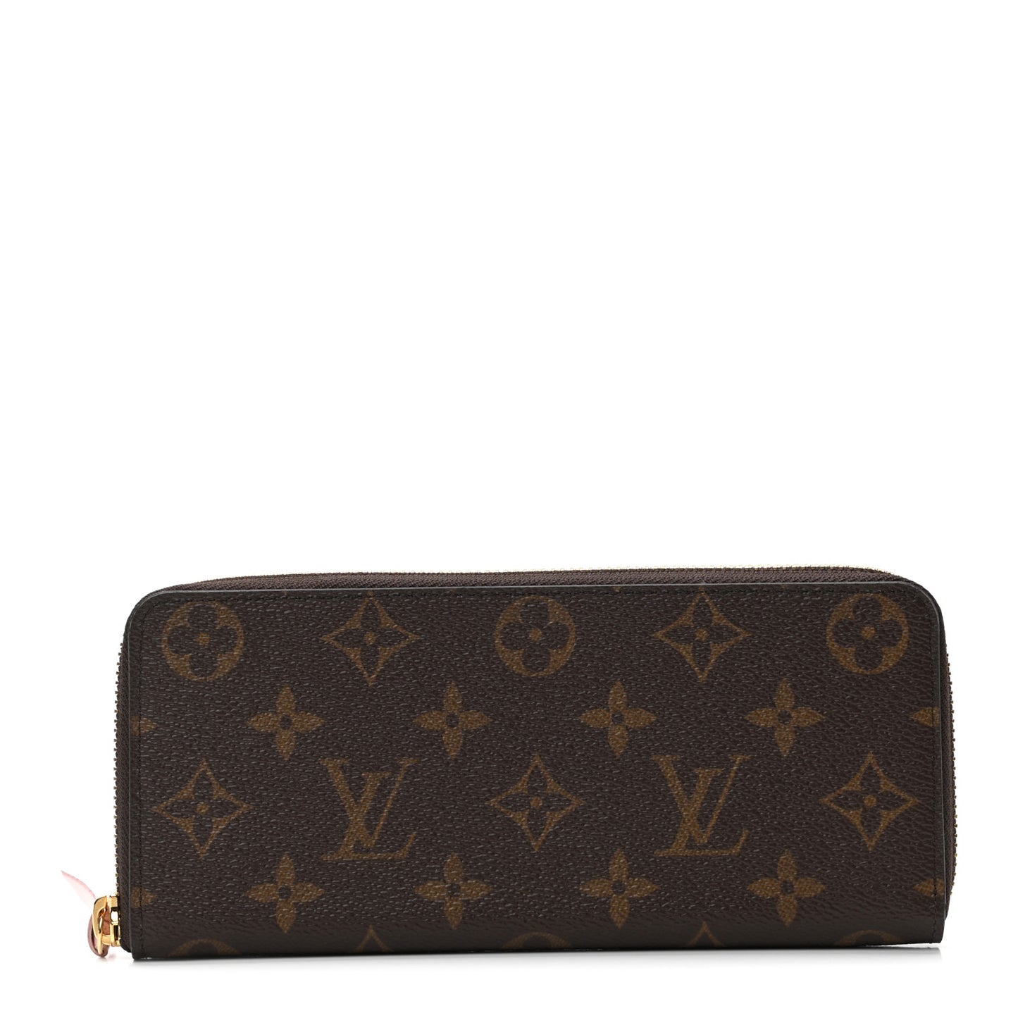 Monogram Clemence Wallet Rose Ballerine