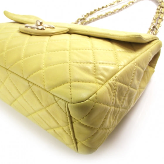 Chanel Lambskin XL JUMBO MAXI Flap Lemon 5 of 12