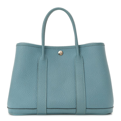Hermes Vache Country Garden Party 30 TPM Bleu Saint Cyr 1 of 12