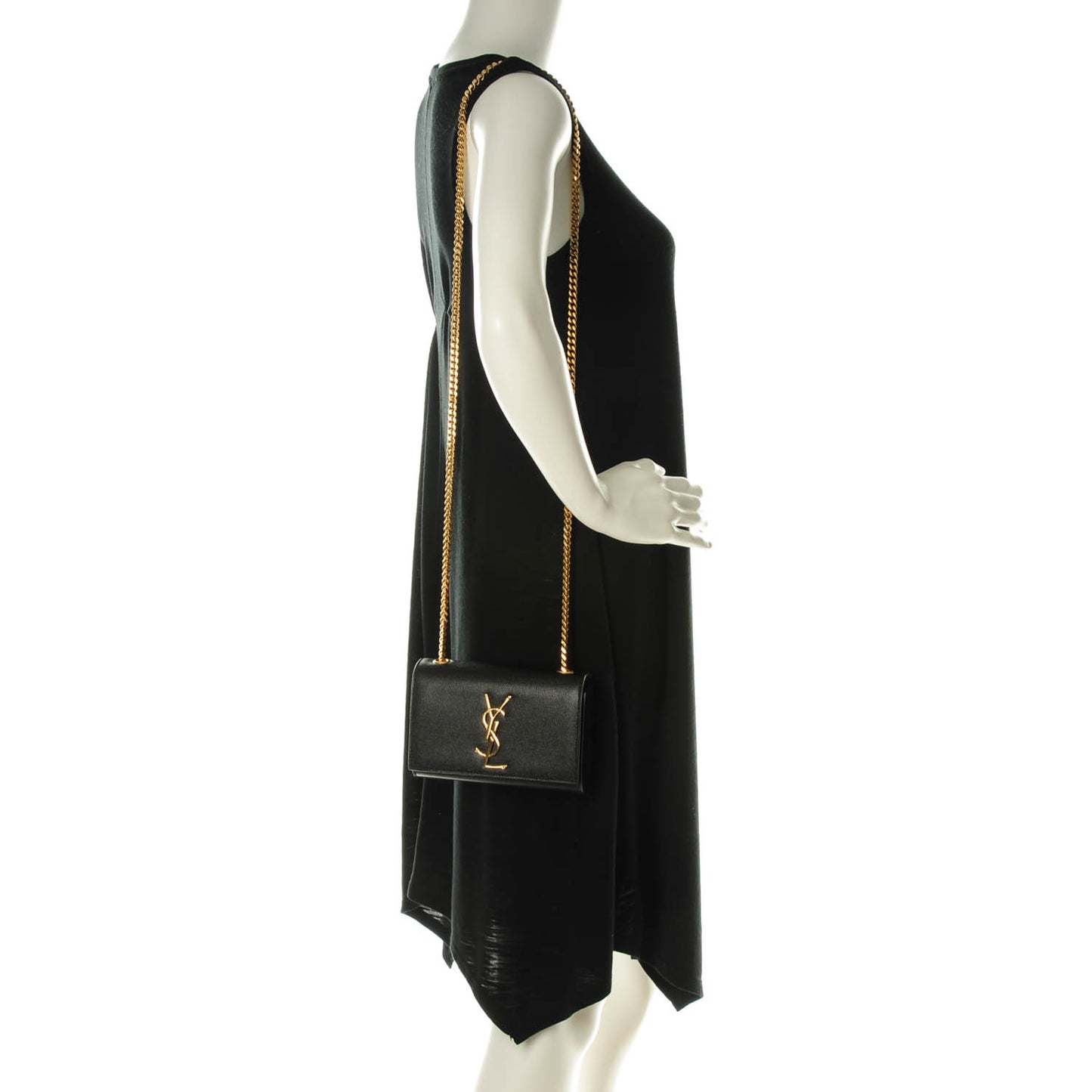 Grain De Poudre Small Monogram Kate Satchel Black