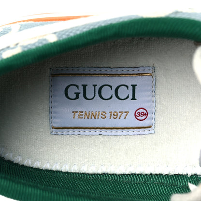 Gucci Cotton GG Monogram Web Womens 1977 Tennis Sneakers 39.5 Philod Ivory Mystic White 8 of 8