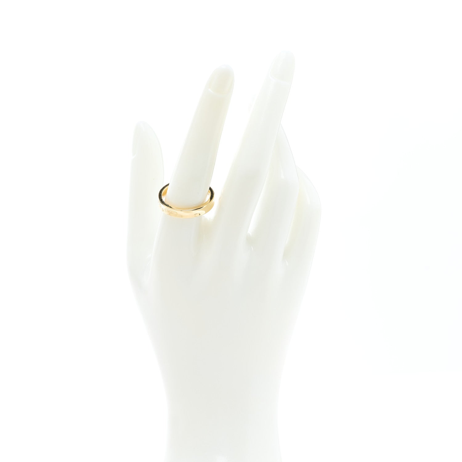 Tiffany 18K Yellow Gold Narrow 1837 Ring 58 8.5 2 of 7