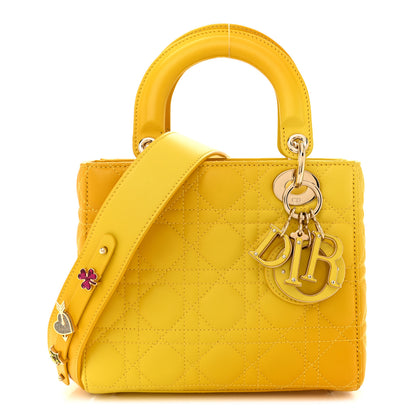 Christian Dior Lambskin Cannage Gradient Small My ABCDior Lady Dior Yellow 1 of 17