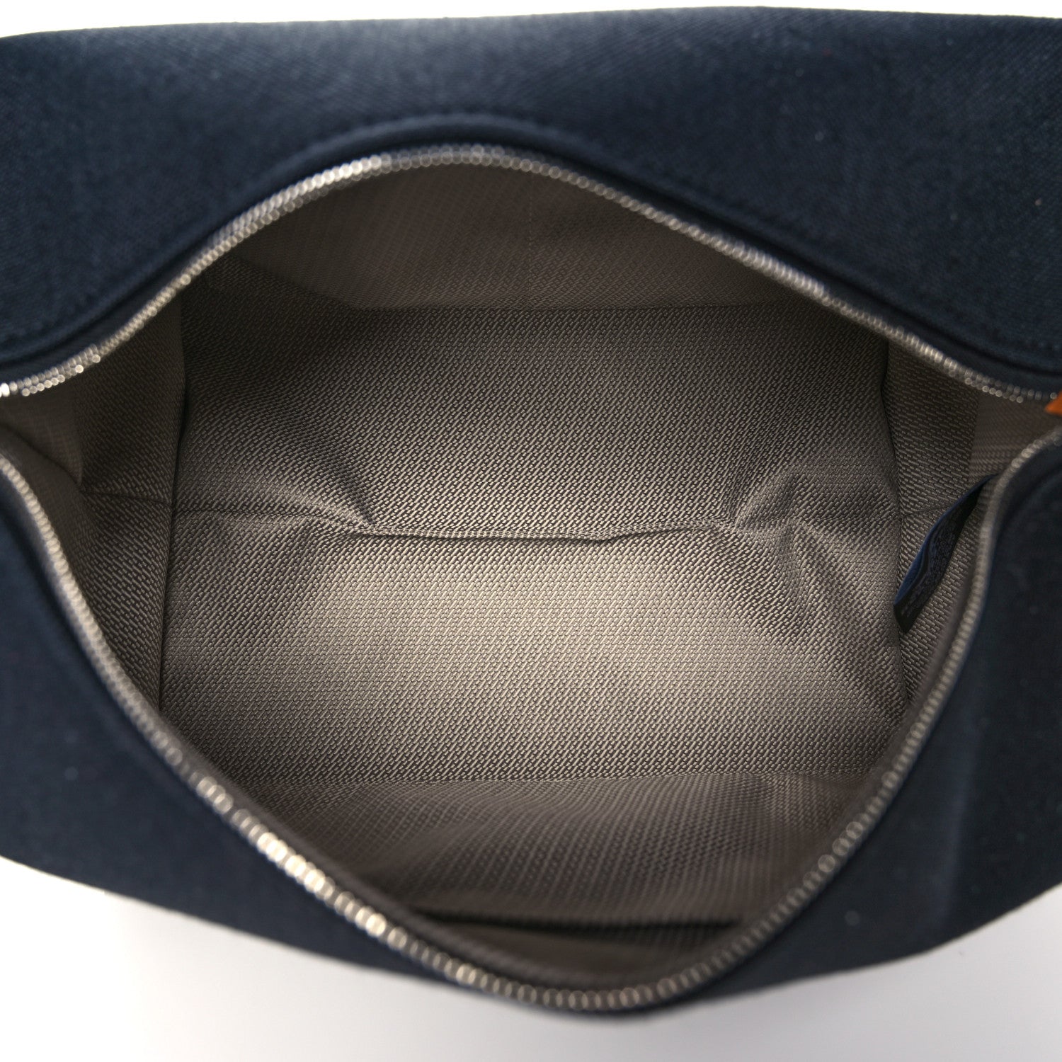 Hermes Canvas Large Bride-A-Brac Pouch Bleu Nuit 5 of 8