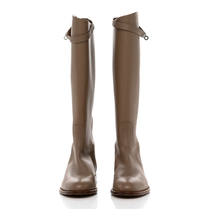 Hermes Swift Kelly Jumping Boots 39 Etoupe 2 of 9