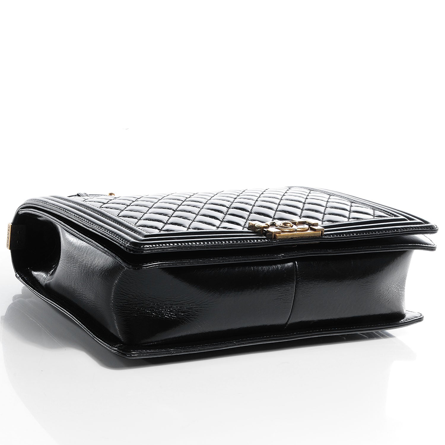 Chanel Glazed Calfskin Large Boy Flap Black 4 of 9