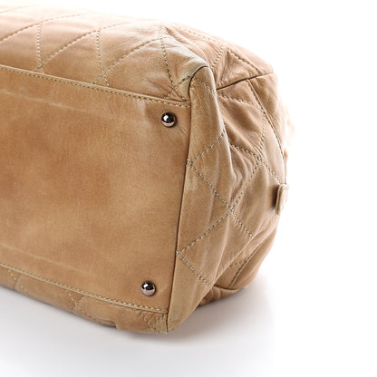 Chanel Lambskin Cloudy Bundle Bowler Beige 8 of 8
