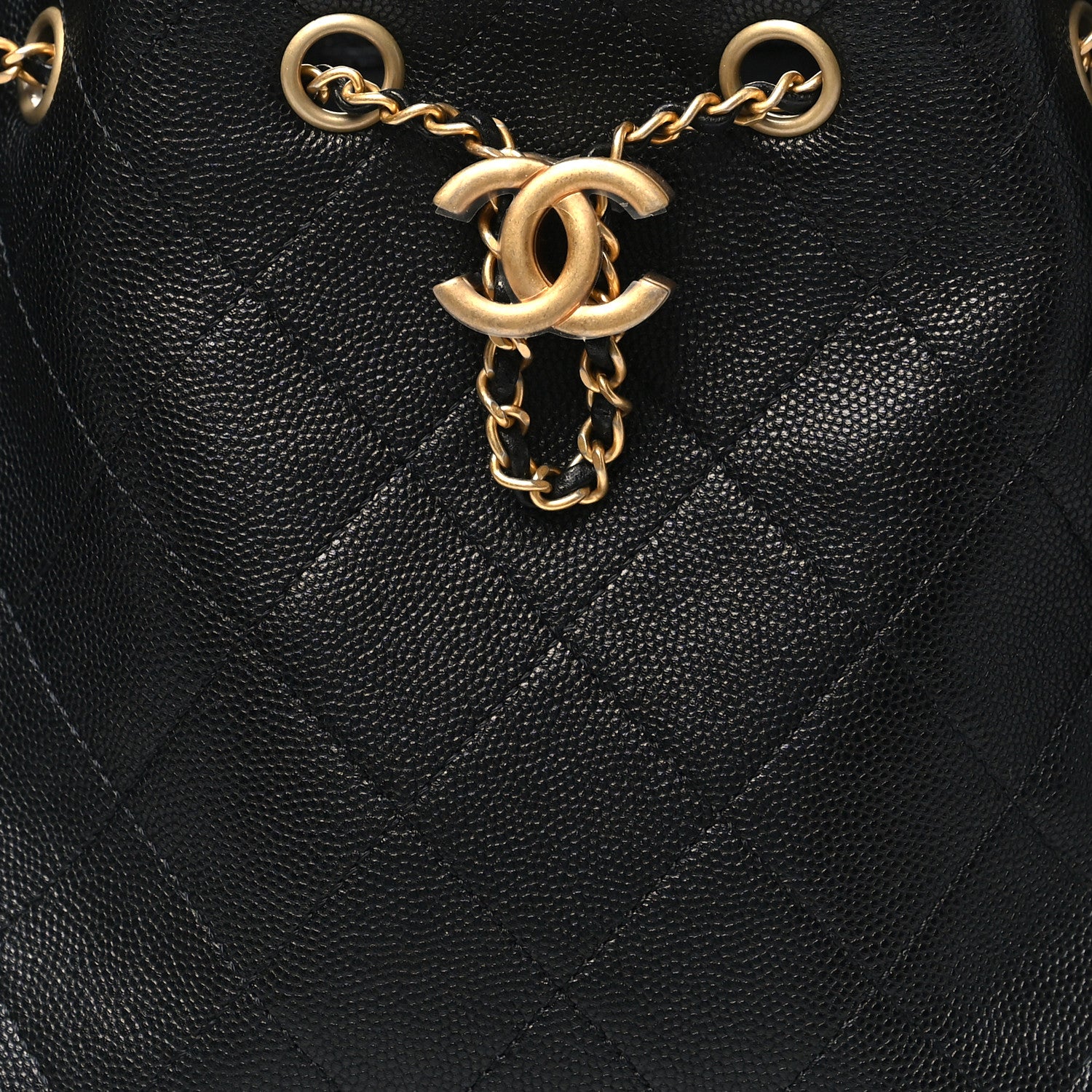 Chanel Caviar Quilted Small Chanel 25 Handbag Black 8 of 11