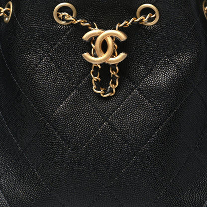 Chanel Caviar Quilted Small Chanel 25 Handbag Black 8 of 11