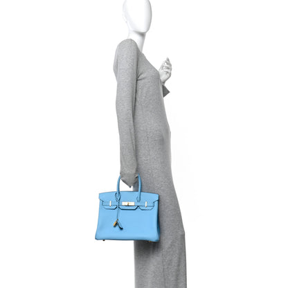 Hermes Epsom Birkin 30 Celeste 2 of 11
