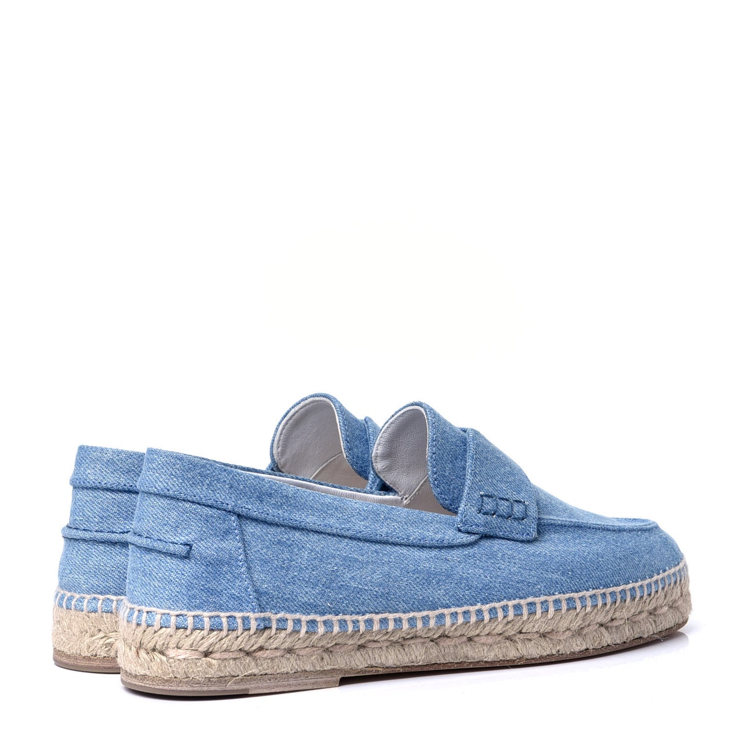 Denim Canvas Womens Trip Espadrilles 37 Bleu Clair