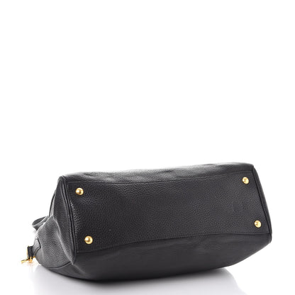 Prada Vitello Daino Boston Bag Nero Black 5 of 7