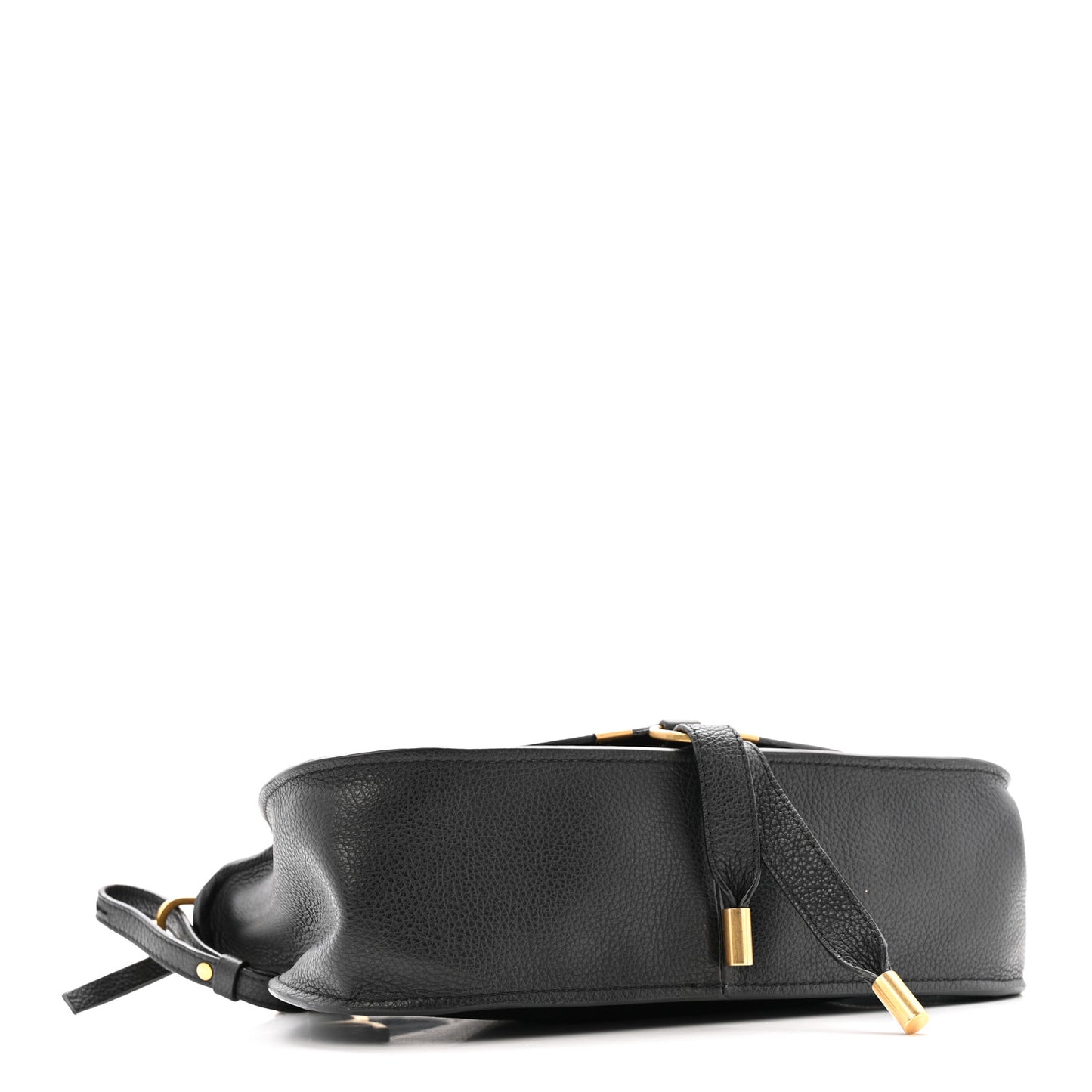 Calfskin Small Marcie Satchel Black
