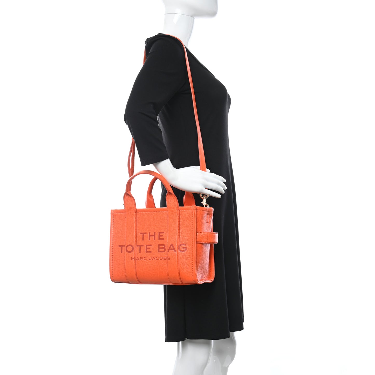 Grained Calfskin Small The Tote Bag Dragon Fire