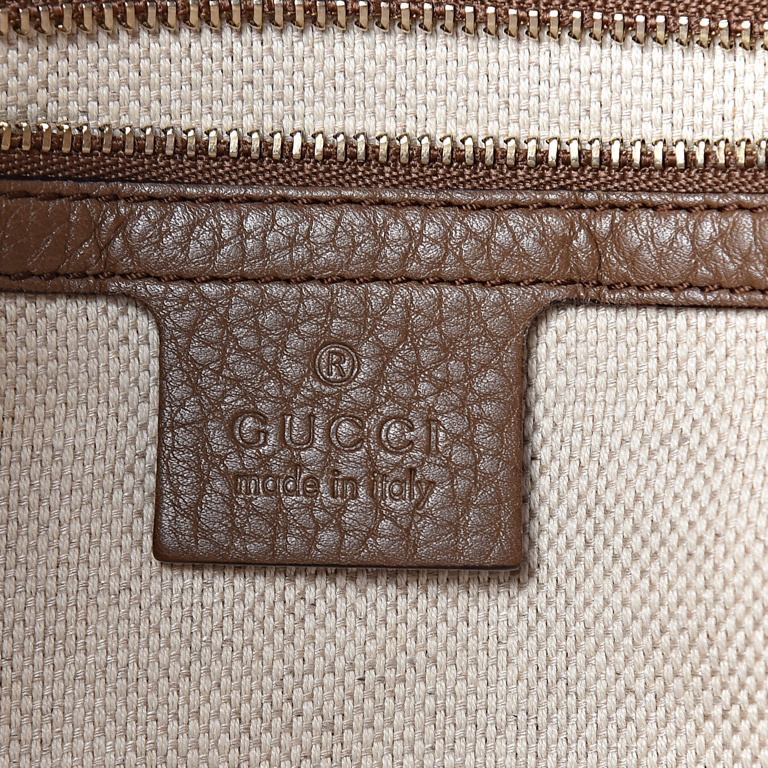Gucci Pebbled Calfskin Medium Soho Chain Shoulder Bag Maple Brown 5 of 10