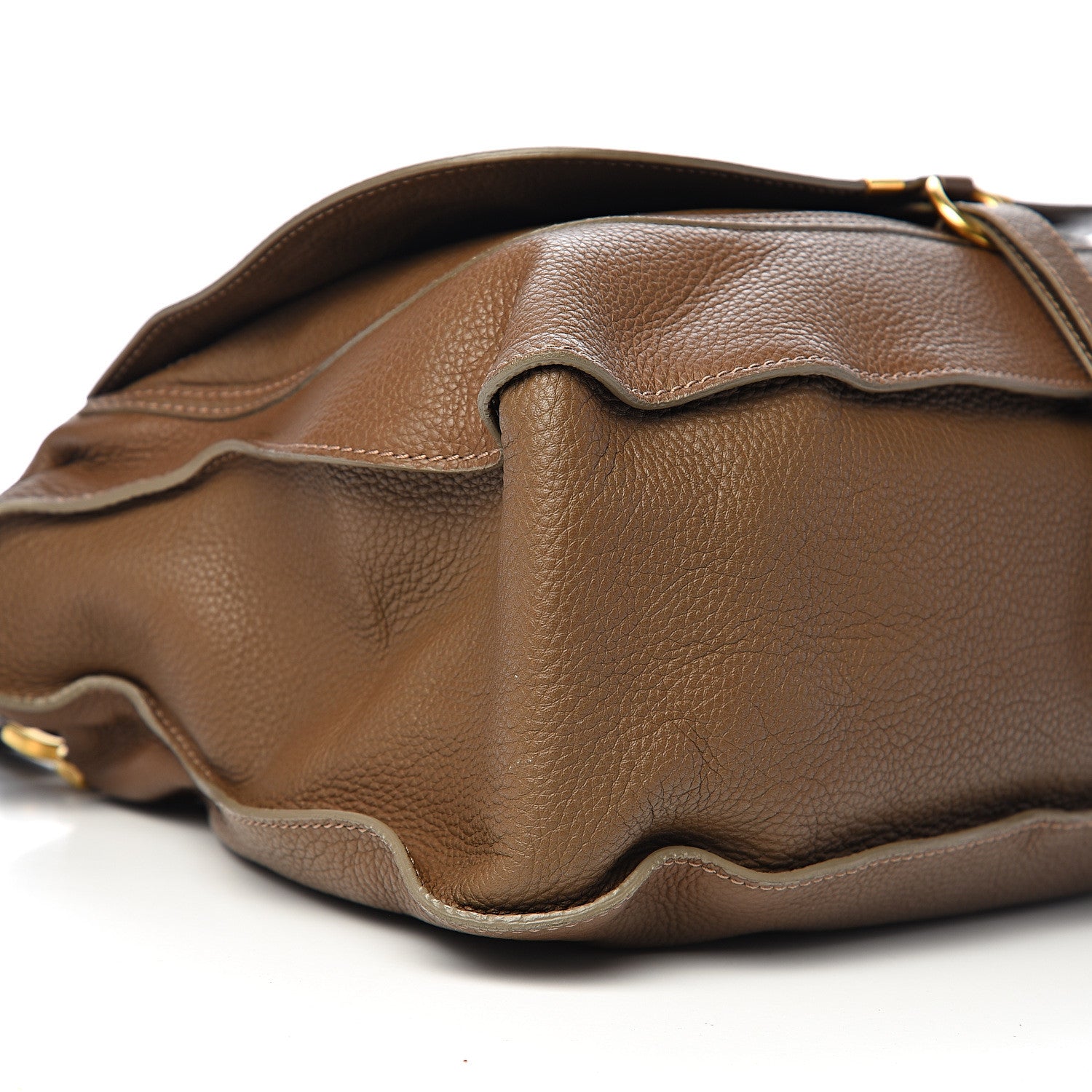 Chloe Calfskin Large Marcie Satchel Barbour Khaki 7 of 9