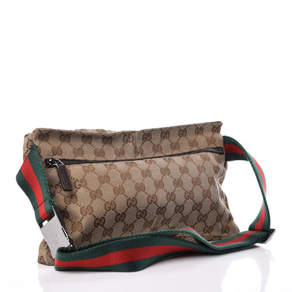 Gucci Monogram Web Belt Bag Dark Brown 3 of 12