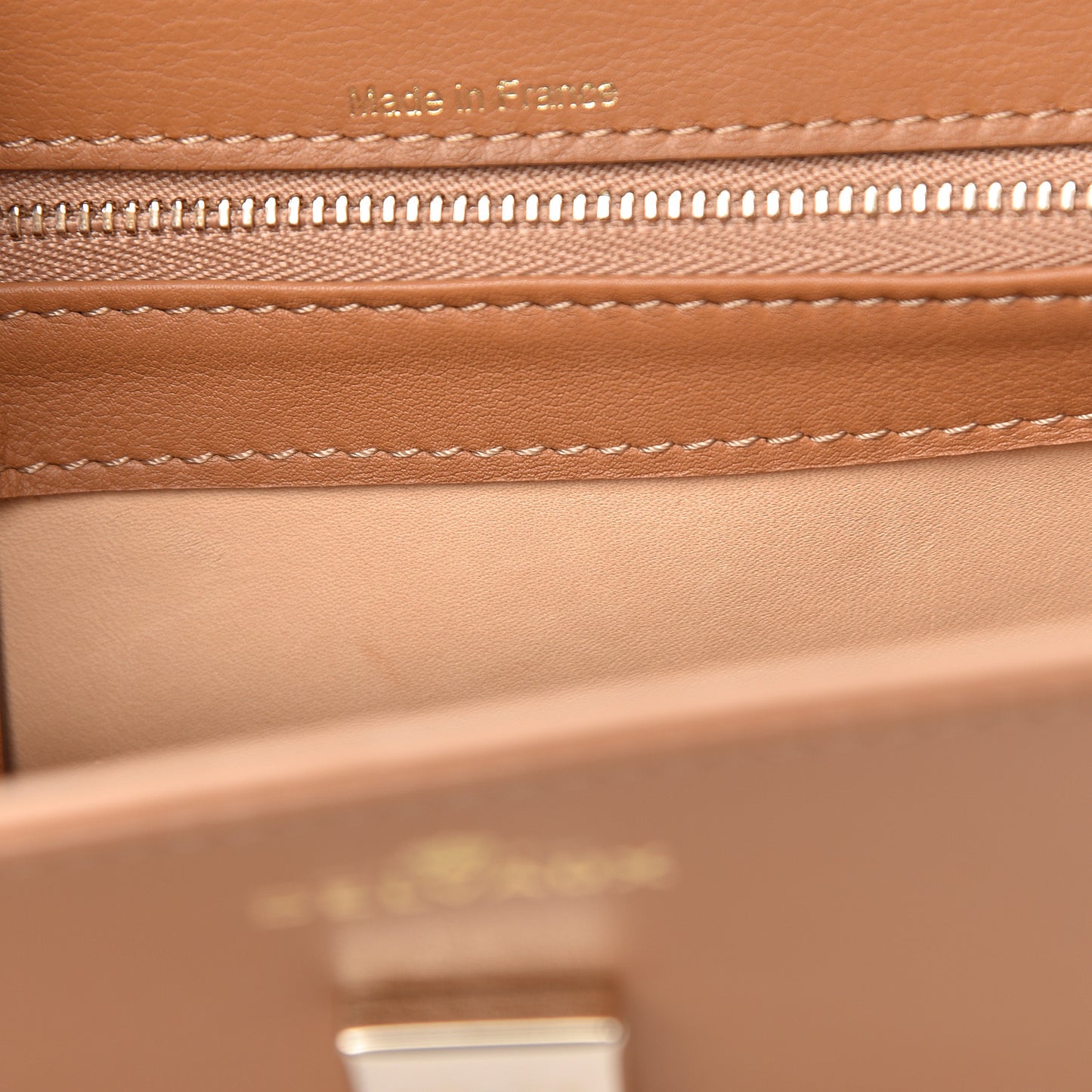 Calfskin MM Tempete Satchel Camel
