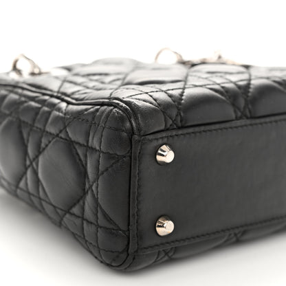 Christian Dior Lambskin Cannage Mini Lady Dior Black 8 of 11