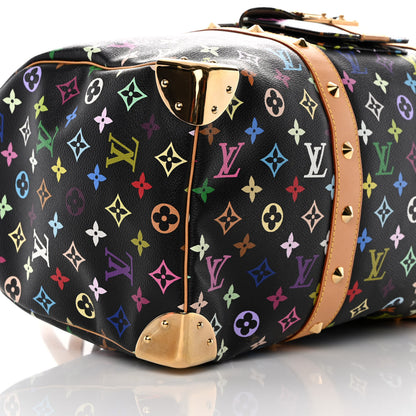 Louis Vuitton Monogram Multicolor Keepall 45 Black 7 of 14