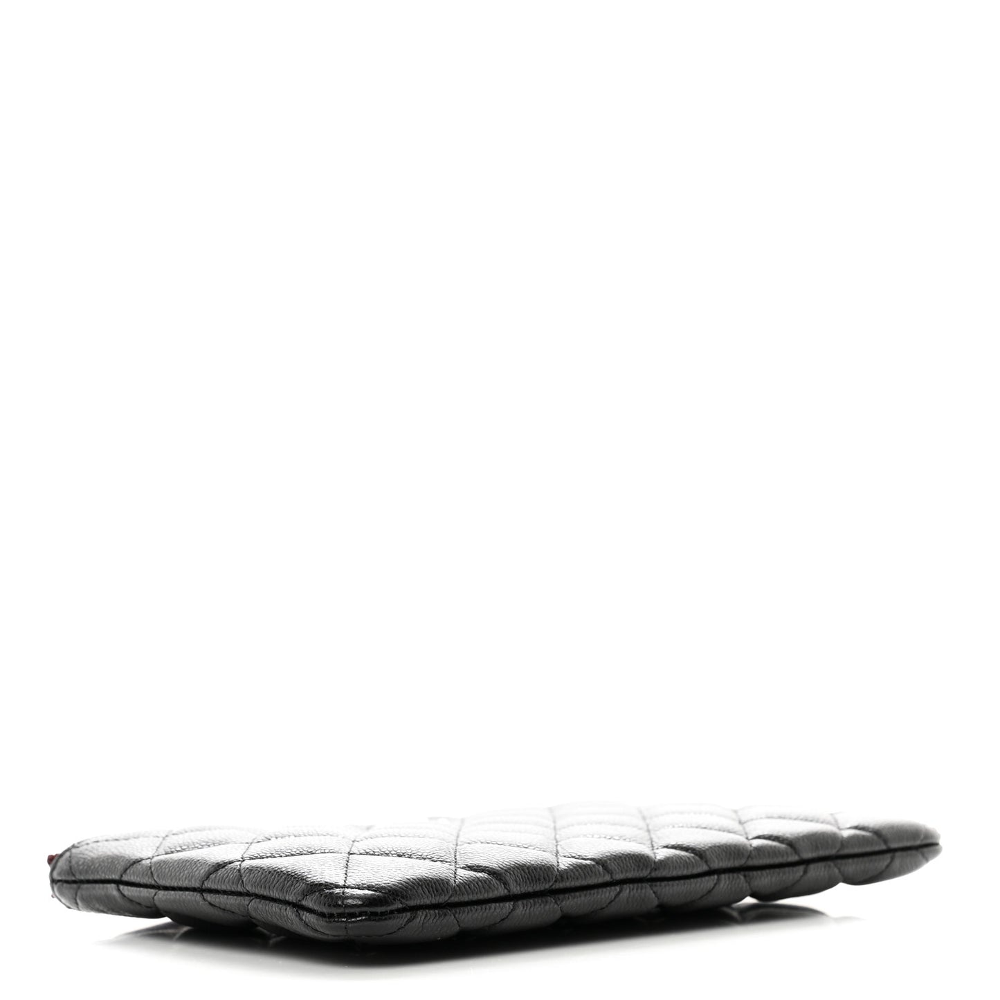 Caviar Quilted Cosmetic Case Black