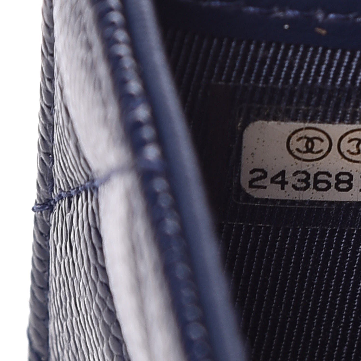 Chanel Caviar Quilted Large Flap Wallet Navy Blue 8 of 8