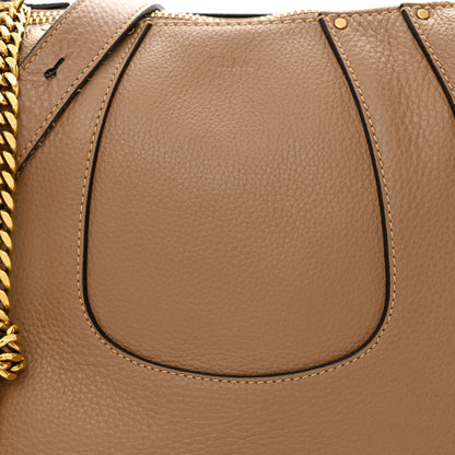 Chloe Grained Calfskin Small Hayley Hobo Nut 8 of 11