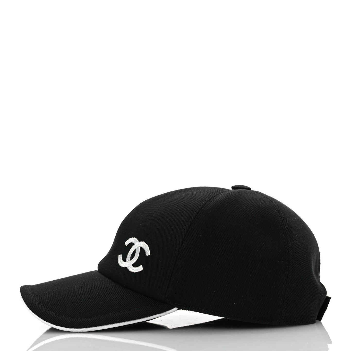 Cotton CC Cap Hat Black White