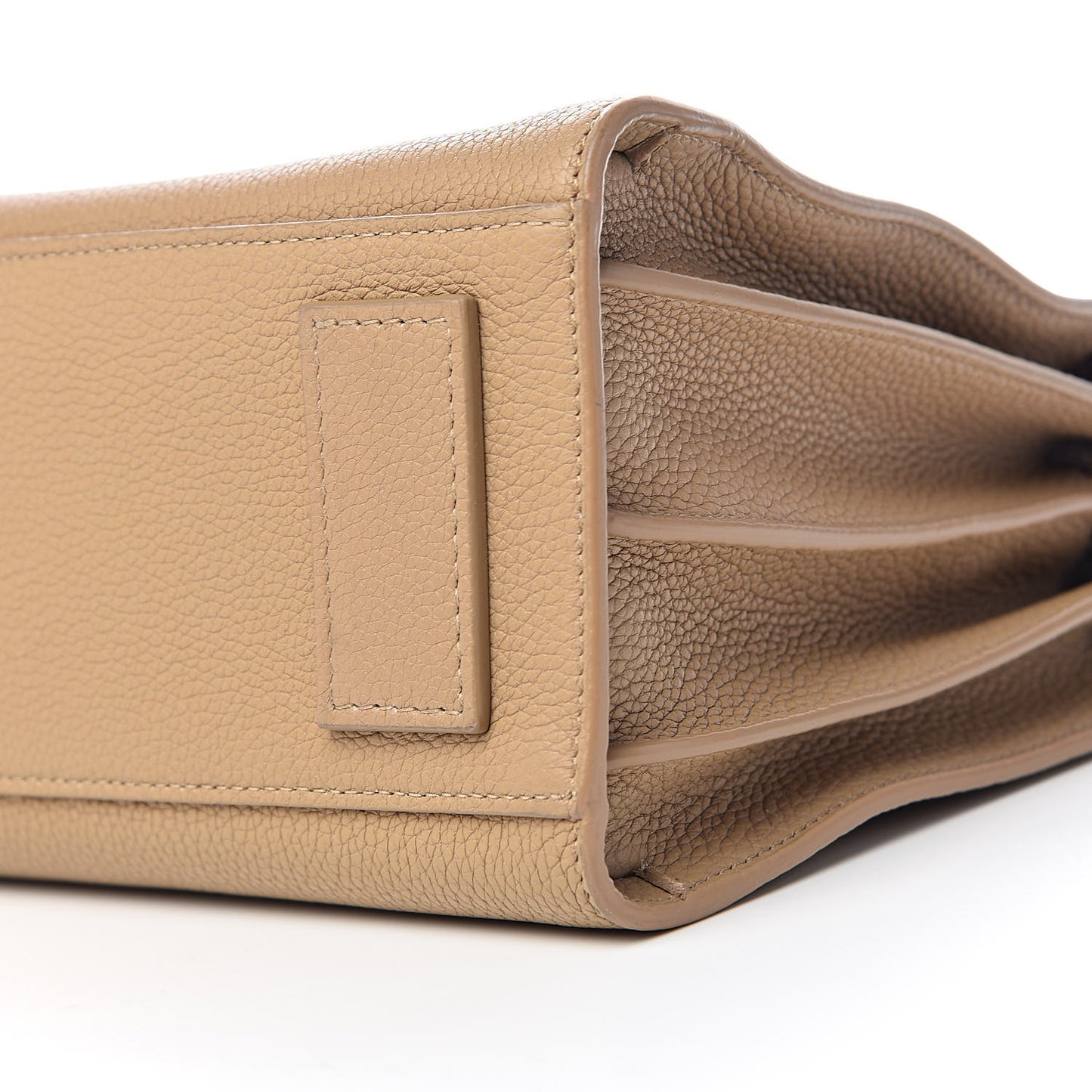 Grained Calfskin Baby Sac De Jour Souple Dark Beige