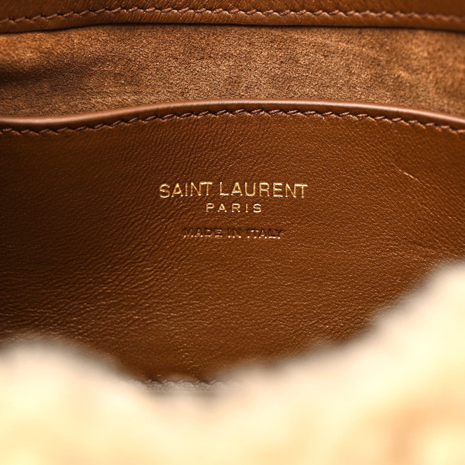 Saint Laurent Shearling Le 5 A 7 Mini Hobo Natural Beige 6 of 10