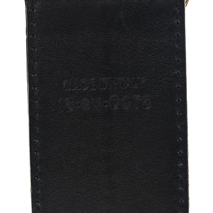 Christian Dior Calfskin Stitched CD Belt 85 34 Black 6 of 6