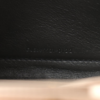 Saint Laurent Glossy Calfskin Monogram Chain Wallet Dark Beige 7 of 10