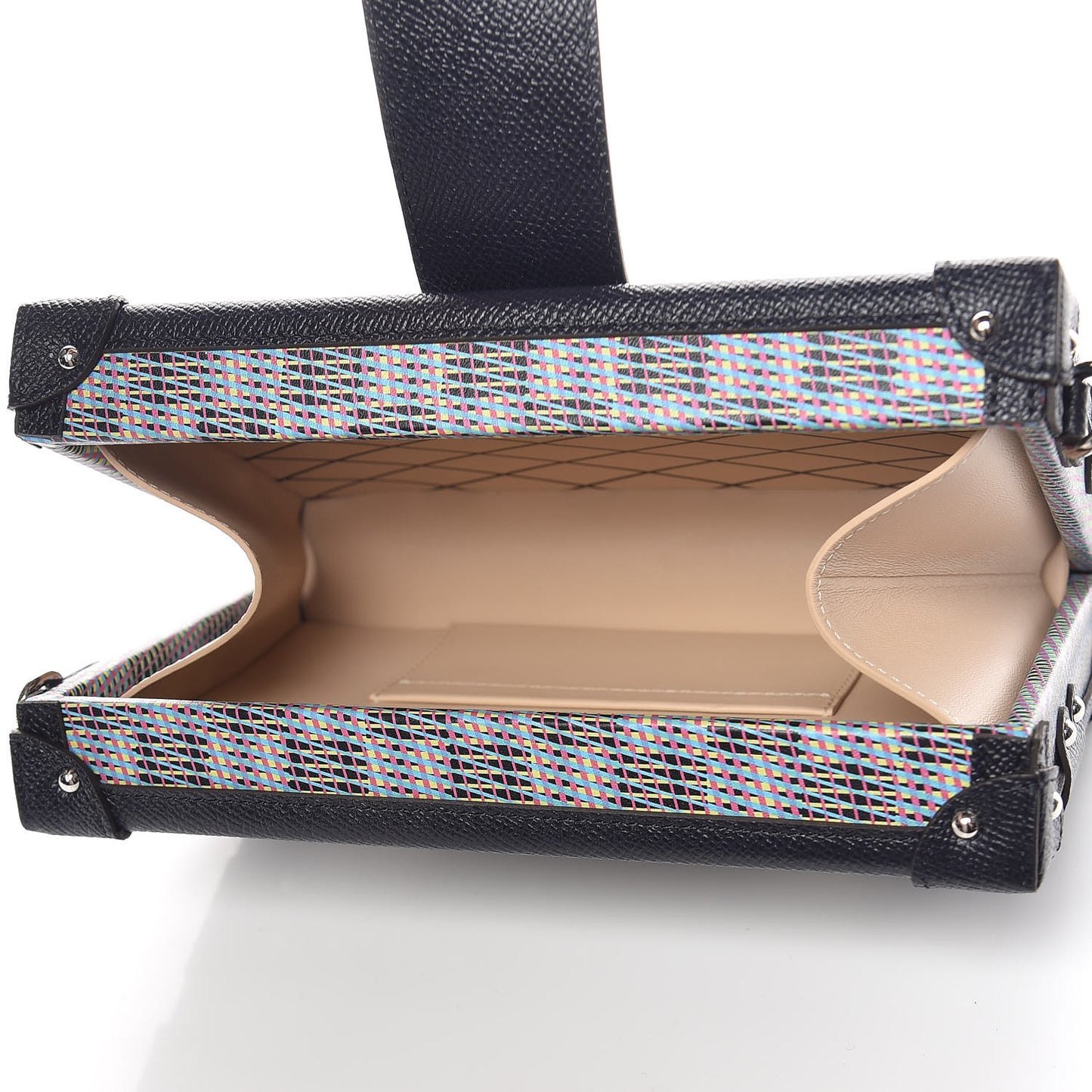 Calfskin Monogram LV Pop Petite Malle Blue