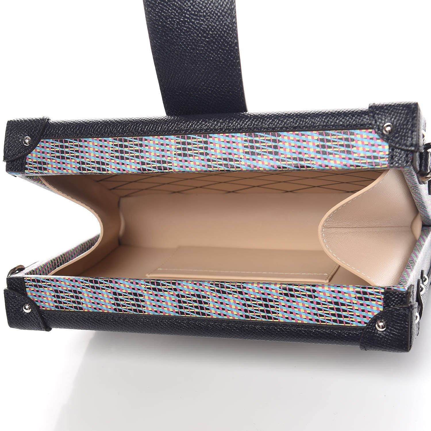 Louis Vuitton Calfskin Monogram LV Pop Petite Malle Blue 7 of 9