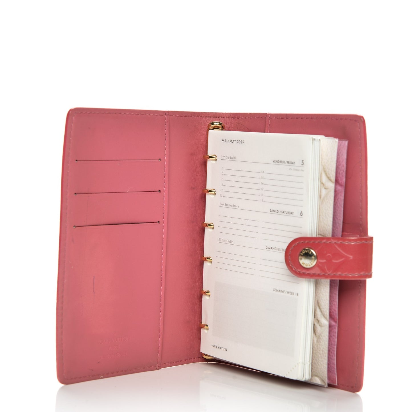 Vernis Small Ring Agenda Cover Framboise