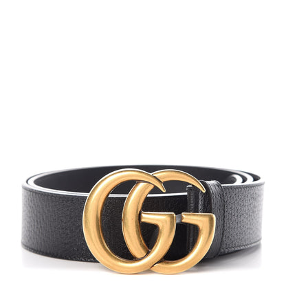 Gucci Textured Calfskin Double G 40mm Belt 90 36 Black 1 of 7