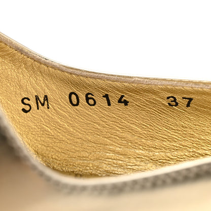 Christian Dior Metallic Songe 100mm Pumps 37 Or 9 of 12