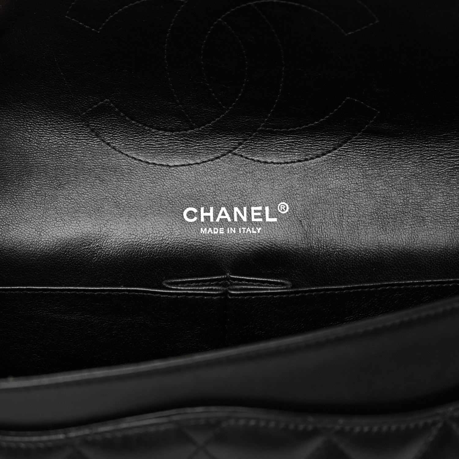 Chanel Lambskin Quilted Jumbo Double Flap So Black 6 of 14