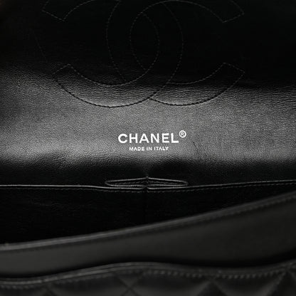 Chanel Lambskin Quilted Jumbo Double Flap So Black 6 of 14