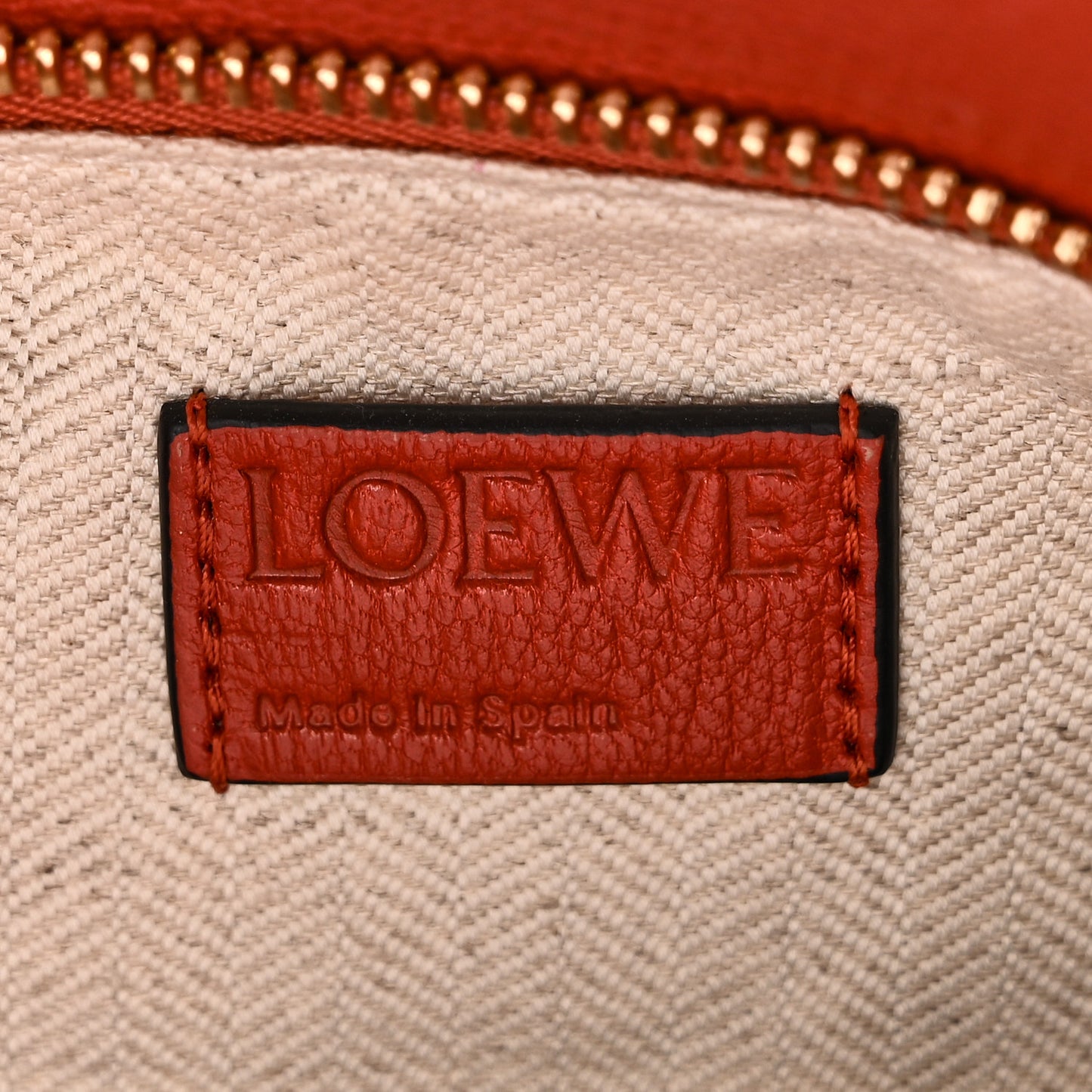 Goatskin Small Puzzle Bag Orange