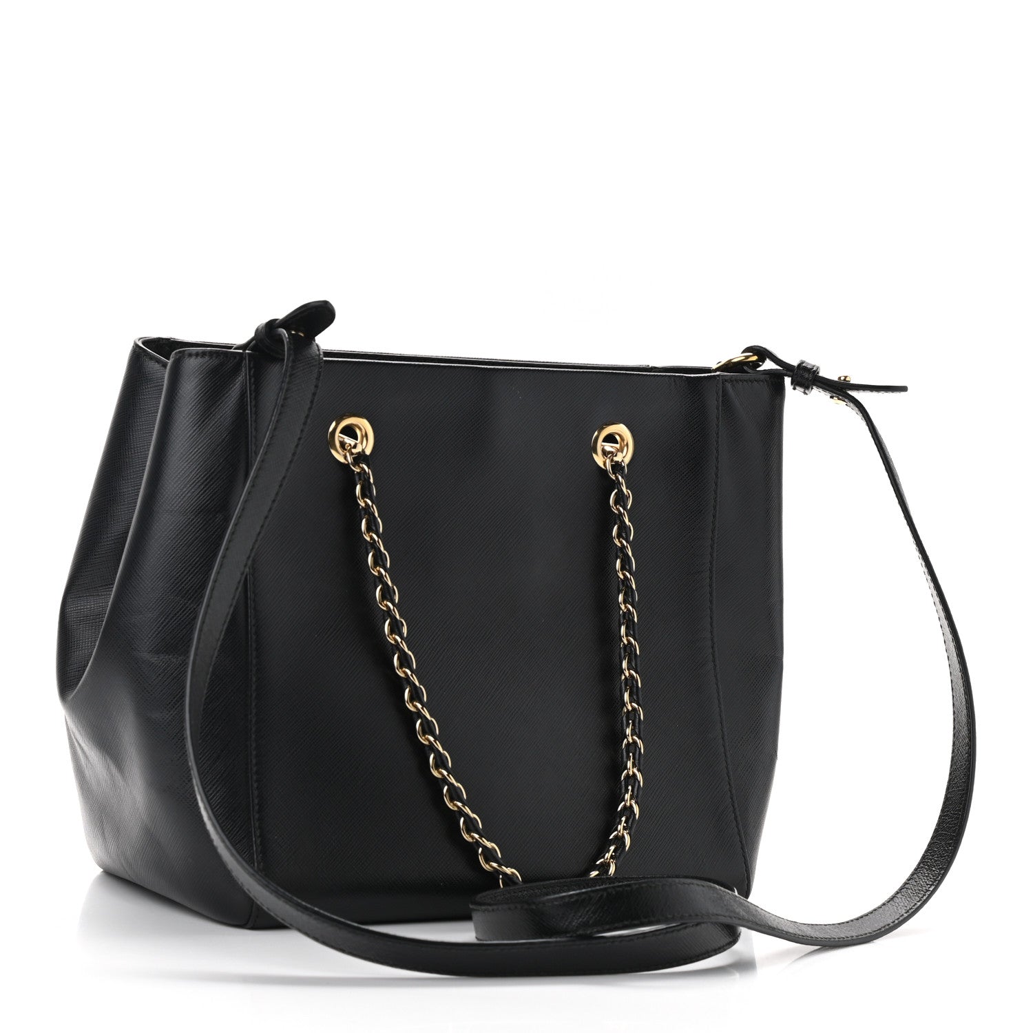 Salvatore Ferragamo Calfskin Vany Bag Black 3 of 10