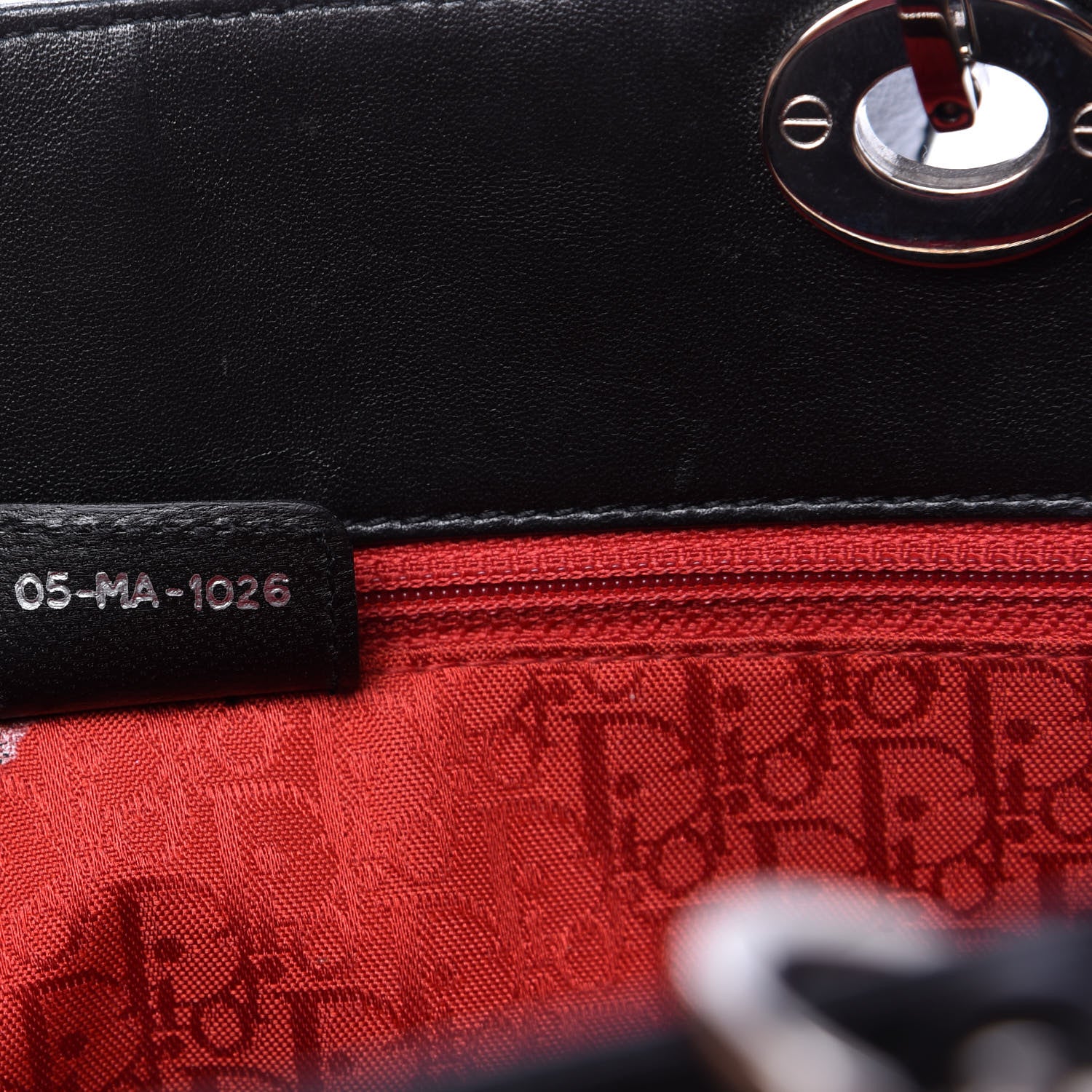 Christian Dior Lambskin Cannage Large Lady Dior Shopper Tote Black 9 of 10
