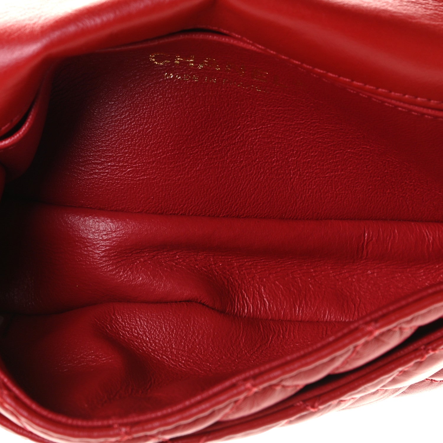 Chanel Aged Calfskin Quilted 2.55 Reissue Flap Belt Bag Red 4 of 10