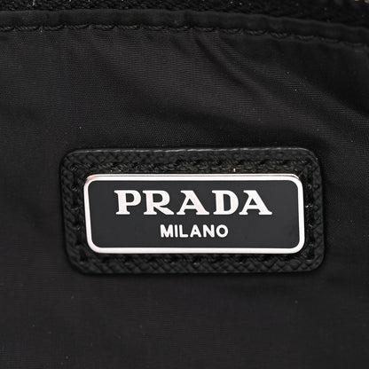 Prada Tessuto Nylon Saffiano Wristlet Black 6 of 8